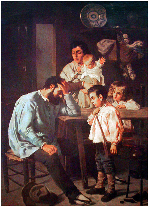 Julio Romero de Torres Sin trabajo