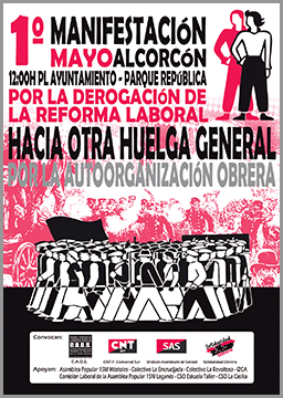 cartel 1 mayo alcorcon