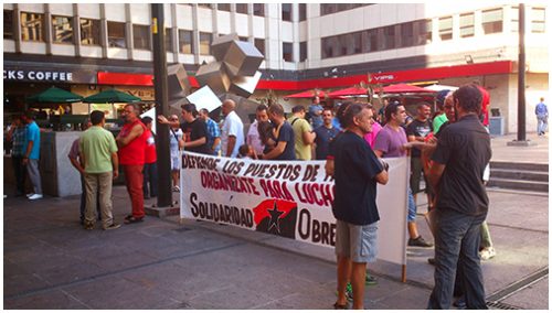 concentracion- limpieza viaria plaza cubos madrid