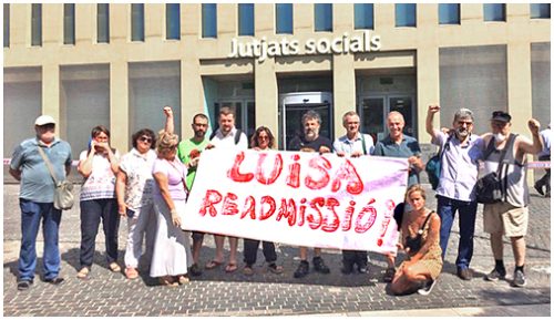 concentracion contra despido eulen