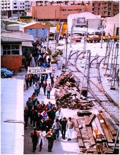 manifestacion cocheras metro