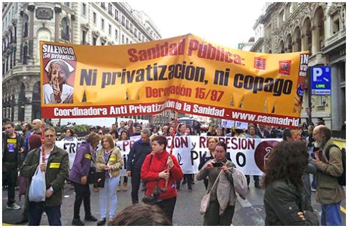 manifestacion sanidad ni privatizacion ni copago