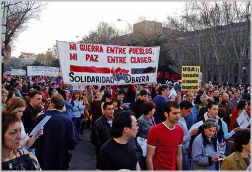 Manifestación contra la guerra de Irak 2003