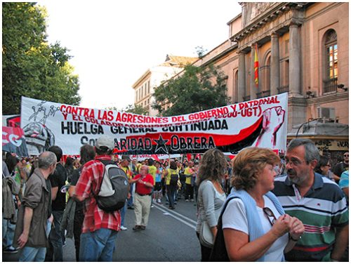 solidaridad obrera huelga general 29 m -2012